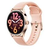 Ice-Watch - Ice Smart 3.0-1.2 Rose-Gold Nude AMOLED GPS - Reloj Conectado Redondo Rosa Oro para Mujer con Correa de Silicona - 025103 (1.20 Pulgadas)