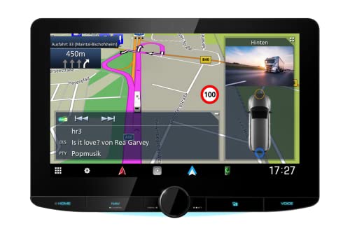 Sistema de navegación/Receptor Multimedia AV Digital con Wi-Fi Intergrado, Pantalla HD de 10,1 Pulgadas, Conexiones inalámbricas para Smartphones y Radio Digital Dab+ - KENWOOD DNR992RVS