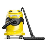 Kärcher Aspiradora en seco y húmedo WD 4 V-20/5/22, Potencia: 1000 W, depósito de plástico: 20 l, Manguera aspiración: 2,2 m, función soplado, Boquilla para Suelos y Ranuras, Bolsa Filtro de Fieltro