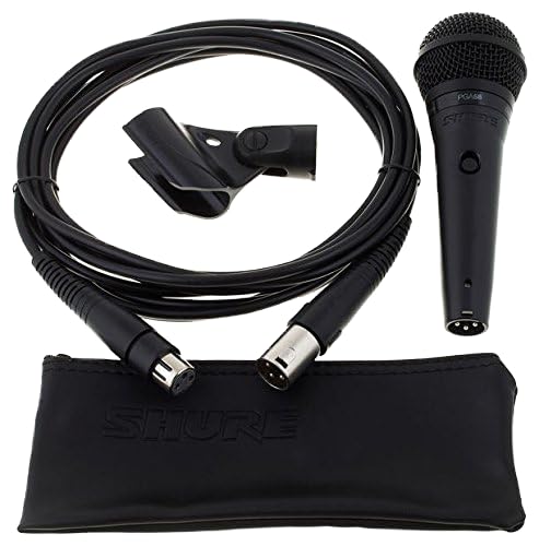 Shure PGA58 Cardioide Micrófono vocal dinámico con XLR a XLR de cable