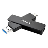 PNY Unidad Flash Duo Link V3 1TB USB 3.2 Gen 2 Tipo-C y Tipo-A OTG, Velocidades de Lectura/Escritura 1000/800MB/s, Almacenamiento móvil Externo Compatible con Smartphones/tabletas/Ordenadores