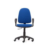 Rocada Silla de Escritorio Barata | Silla Oficina Color Azul | Silla despacho Cómoda, Ajustable y con Ruedas | Regulable en Altura | Tapizada en Tela Ignífuga y con Reposabrazos