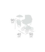 DE CUEVAS TOYS- Sky 82035 Coche paseo muñeca, Multicolor (DeCuevas