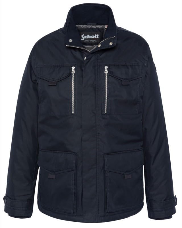 Schott NYC Baldwyn Chaqueta, Azul Marino, XL para Hombre