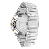 Tommy Hilfiger Reloj Analógico de Cuarzo Multifunción para Hombre con Correa de Acero Inoxidable Plateada - 1710408