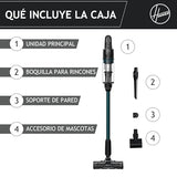 Hoover HF1 Plus Aspiradora sin Cable con Modo Turbo, Boquilla Multifuncional y Cepillo Antienredos, 45 min de Autonomía, Park&Go, Luces LED, Herramienta para Mascotas HF1P10P