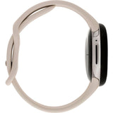 Google Pixel Watch, Reloj con rastreador de Actividad, Reloj Inteligente con rastreador de frecuencia cardíaca, Carcasa de Acero Inoxidable Plateado Pulido con Correa Deportiva LTE con Tiza