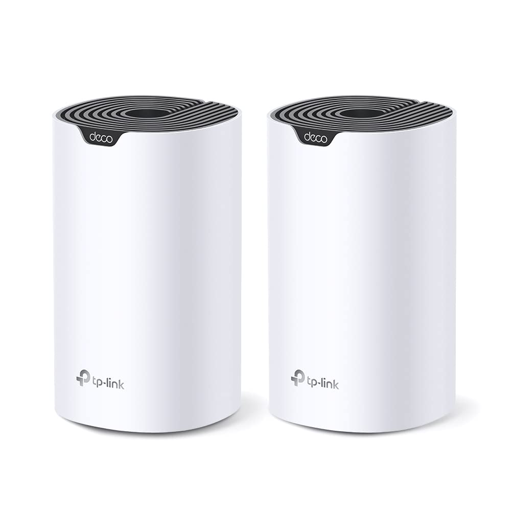 TP-Link Deco E2(2-Pack) - Sistema Wi-Fi Mesh AC1900, 2xPuertos 100/10 Mbps, hasta 50 ㎡, MU-MIMO, Blanco