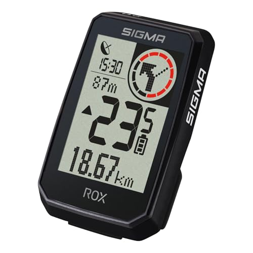 Sigma ROX 2.0 Endurance Negro | 26 Horas de duración de la batería | Ciclocomputador inalámbrico | GPS y navegación con overclamp Incluido | Navegación GPS para Exteriores | Compatible con E-Bike