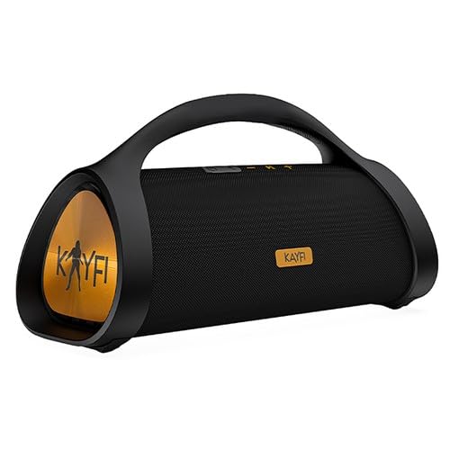 Altavoz Bluetooth Kayfi260, 60W RMS, IPX7 Resistente al Agua, Batería 25h, Negro
