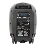 Ibiza - PORT8UHF-MKII-TWS - Altavoz portátil de 8"/400 W MAX con 1 micrófono con cable y 1 micrófono UHF, mando a distancia y maletín de transporte - Bluetooth, USB, SD y TWS - 6-8 horas de autonomía