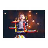 Lexibook, Paw Patrol, Set electrónico para niños, Juego de Juguete Musical, Sonido de batería Realista, Teclado de 8 Teclas, Enchufe MP3, Asiento Incluido, Azul/Rojo, K610PA