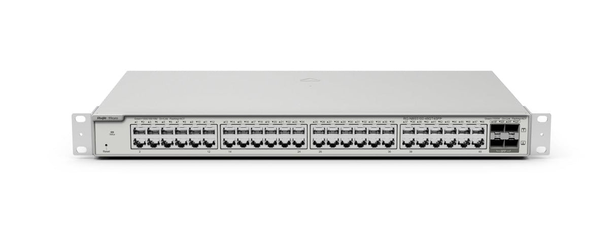 REYEE 48-Port Gigabit L2+ Managed Switch,48 Gigabit RJ45 Ports,4 SFP Ports,19-Inch Rack-mountable S Marca