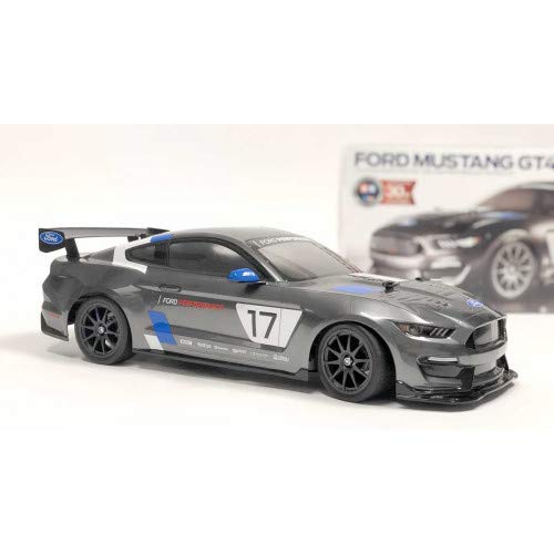 Tamiya 58664 1:10 RC Ford Mustang GT4 TT-02-coche/vehículo teledirigido, modelismo, Kit, Hobby, Tinkering, Modelo, Montaje, Color Grey