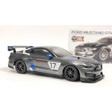 Tamiya 58664 1:10 RC Ford Mustang GT4 TT-02-coche/vehículo teledirigido, modelismo, Kit, Hobby, Tinkering, Modelo, Montaje, Color Grey