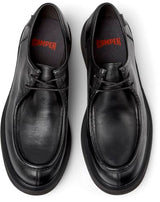 Camper Norman K100999, Wallabee Hombre, Negro 001, 45 EU