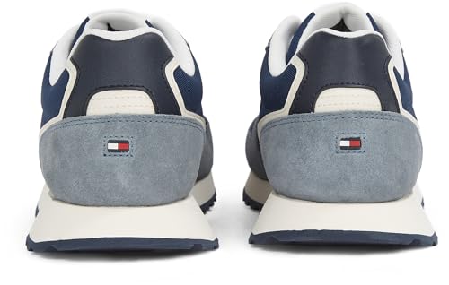 Tommy Hilfiger Runner Sneaker Hombre New Eva Mix Calzado Deportivo, Multicolor (Sport Navy), 42