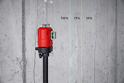 Leica Lino L6G: Nivel láser de línea de 3x360 grados con batería Li-Ion, cargador, adaptador magnético innovador y soporte para pared en una carcasa (láser verde, alcance de trabajo: 35 m)