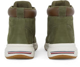 Tommy Hilfiger Botas de caña baja Hombre Light Hybrid de piel, Verde (Army Green), 44