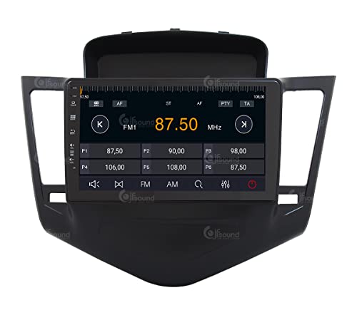 Radio de Coche para Chevrolet Cruze 2009-11 Negro Android GPS Bluetooth WiFi USB Dab+ Touchscreen 9" 8core Carplay AndroidAuto