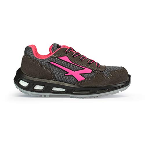 U-POWER Rep UP GEMINI, Zapatos de seguridad, Zapatillas deportivas ligeras antipinchazos unisex, suela Bast, inserto Infinergy, con puntera de aluminio - 38