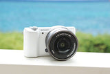 Sony ILCE-5100 - Cámara EVIL de 24.7 Mp ( pantalla 3", estabilizador óptico, vídeo Full HD ), color blanco - Kit cuerpo cámara con objetivo E PZ 16-50 mm f/3.5-5.6