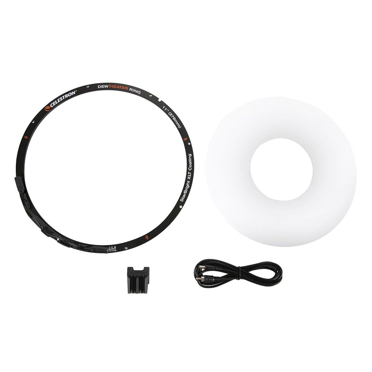 Celestron Anillo Calentador de rocío, prevención de rocío de Aluminio, Compatible con Schmidt-Cassegrain, EdgeHD, telescopio Rasa de 11 Pulgadas, Color Negro