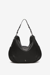 Abbacino Bolso de hombro de piel en negro