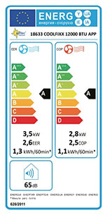 Climatizador móvil SUNTEC Coolfixx 12000 BTU APP - Aire acondicionado móvil y silencioso con control Smart App - Deshumidificador para habitaciones de hasta 60 m2 - Refrigeración y calefacción móvil