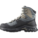 Salomon Quest Element Gore-Tex Botas de Senderismo de Piel para Mujer, Impermeable, Agarre Máximo, Zapatos Trekking, Ebony, 37 1/3