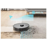 SENCOR Robot Aspirador y fregasuelos SRV 9120BK - Navegación Láser LiDAR, Ultra Potente 3000Pa, Autonomía de 140 min, Control por App, Silencioso, Ideal para Pelos de Animales y Alfombras