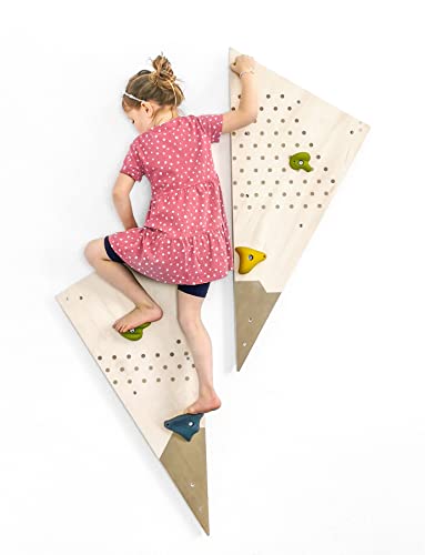 Small Foot Muro de Escalada Aventure, Madera, Movimiento para niños, a Partir de 3 años, ampliación fexible, 12310 Equipos Columpios Juguete, Color Colorido