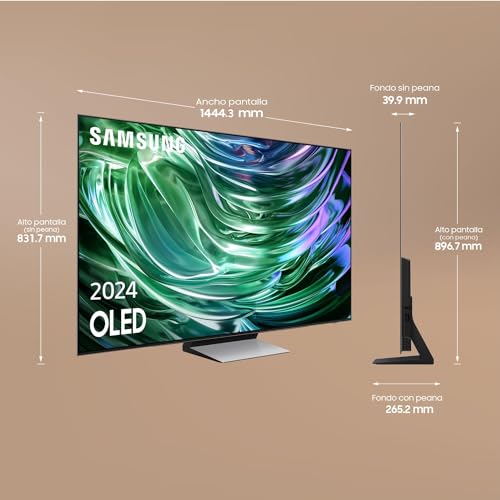 Samsung TV OLED 4K 2024 65S93D Smart TV de 65" con Más Brillo y Contraste, un Sonido de Cine con Q-Symphony, el Mejor Smart TV y GANA Todas Las partidas con Motion Xcelerator 144 Hz