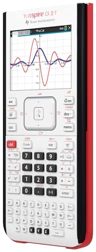 Texas Instruments TI-Nspire CX II-T | Calculadora Gráfica Digital a Color Blanco, E/D/I/NL/P/F, Software