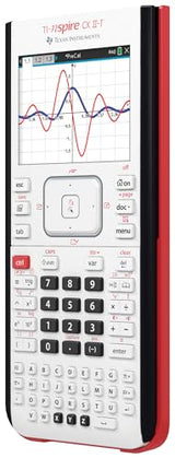 Texas Instruments TI-Nspire CX II-T | Calculadora Gráfica Digital a Color Blanco, E/D/I/NL/P/F, Software