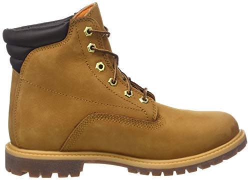 Timberland Waterville 6-Inch Basic Waterproof, Botas Chukka Mujer, Amarillo Wheat Nubuck, 37.5 EU