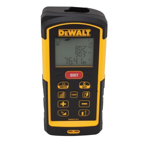 DEWALT DW03101-XJ - Medidor láser de distancias con alcance de 100 m