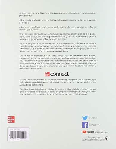 *** PSICOLOGIA SOCIAL CON CONNECT - 9781456272180
