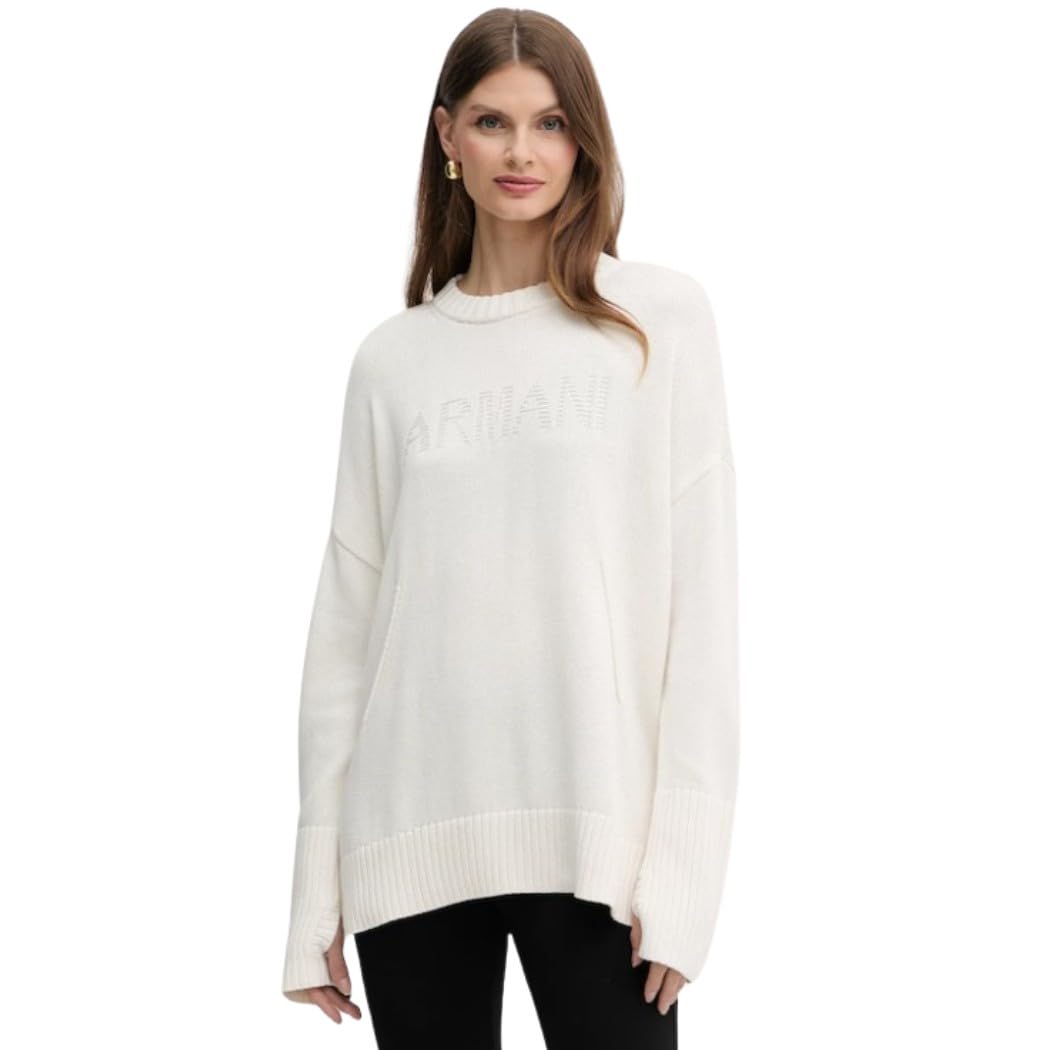 Armani Exchange Long Sleeve Embroidered Logo Sudadera, ISO, M para Mujer
