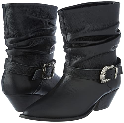 L37 HANDMADE SHOES El Amor es un extraño, Botas Vaqueras Mujer, Black, 36 EU