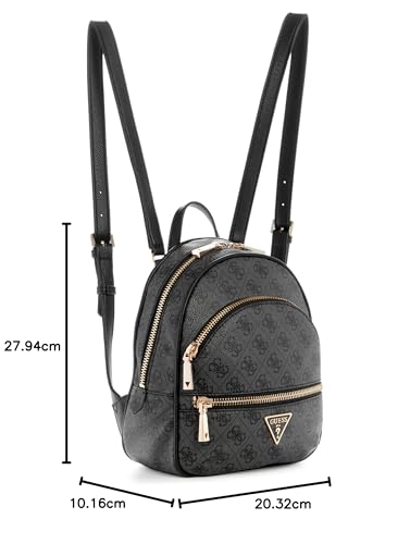 GUESS Manhattan Backpack Mochila, Logotipo de Carbono, Talla única para Mujer