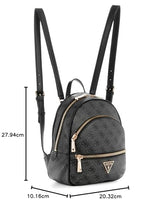 GUESS Manhattan Backpack Mochila, Logotipo de Carbono, Talla única para Mujer