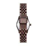 Michael Kors Reloj Lexington para Mujer, 26mm Movimiento de Cuarzo a Tres Agujas con Correa de Acero Inoxidable, Marrón Madera, 26 mm