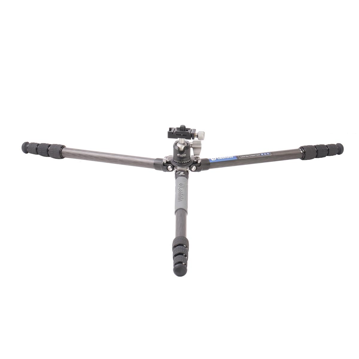 Leofoto - Ranger - Trípode de Carbono para cámaras - Incluye Cabezal esférico - Capacidad de Carga de 6 kg - Pies Extensibles - Altura mínima de 5,7 cm a una Altura máxima de 109 cm - RF-224C+