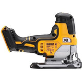 DEWALT DCS335N-XJ, Sierra de calar sin cable 18V, fácil cambio de cuchilla, interruptor de bloqueo, Velocidad de 3200 rpm, Corte madera 135mm, Acero 10mm, Sin batería ni cargador