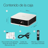 Epson Lifestudio Pop EF-61W Blanco Diamante Proyector Inteligente portátil, Sound by Bose, Google TV, Full HD, Uso Interior/Exterior, garantía de 5 años*