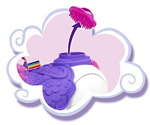 FEBER, My Lovely Unicorn con Melena Rosa, Mascota electrónica y vehículo de batería 12 V (Famosa 800011603), Blanco