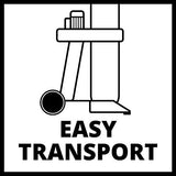 Einhell Aspirador TE-VE 550/1 A (550 W, enchufe Automático 2500 W, manguera de aspiración de 250 cm y Ø 100 mm, 2 adaptadores de aspiración 36 mm, Liberación Rápida para Bolsa de Recolección 65 L)
