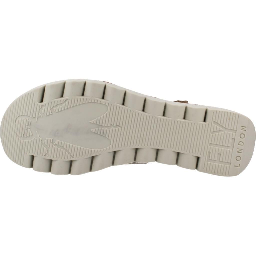 Fly London YOJI198FLY, Sandalias Mujer, Military/Beige/Brick, 38 EU