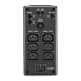APC – Back UPS PRO by Schneider Electric - BR650MI - UPS 650VA (6 salidas IEC, Interfaz LCD, 1 GB de protección de la línea de datos)